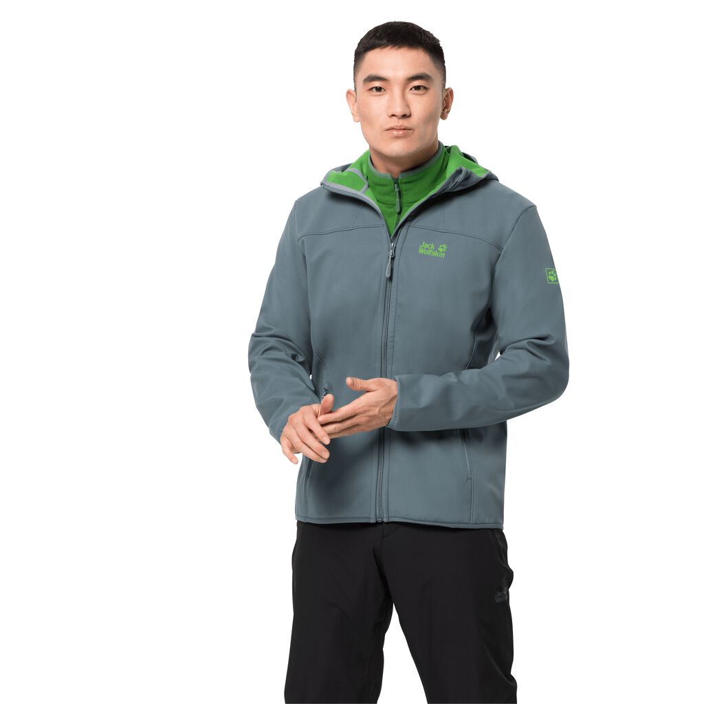 Jack Wolfskin NORTHERN POINT softshell μπουφαν ανδρικα γκρι | GR5372125